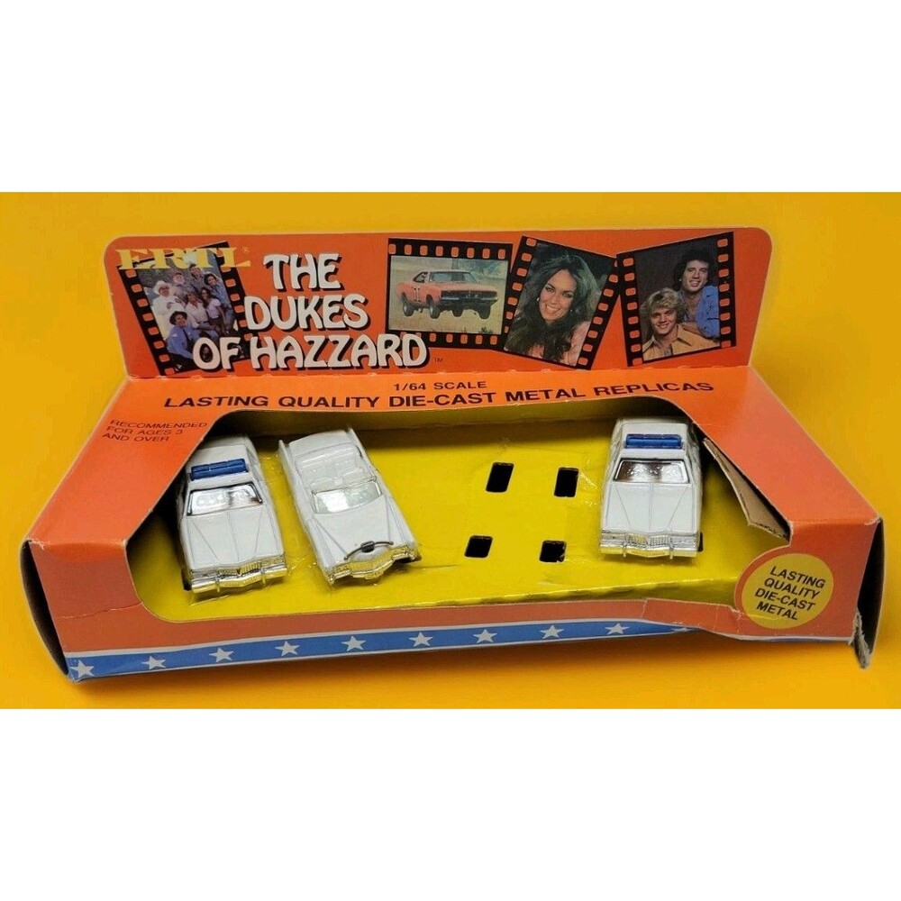 ERTL Dukes of Hazard 1/64 4 pack missing Charger 1570 scale 1981 Rare